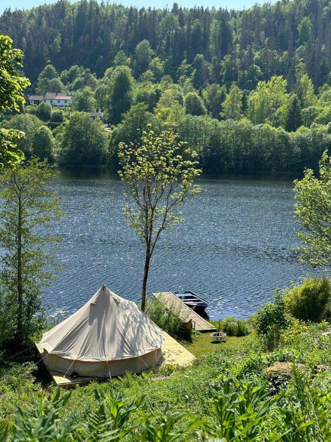 Glamping On Idyllic Lake, Paddle Boards & Rowboat Porsgrunn Exterior photo