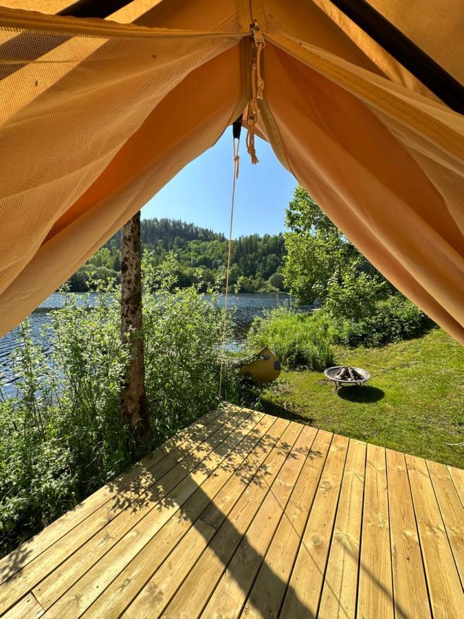 Glamping On Idyllic Lake, Paddle Boards & Rowboat Porsgrunn Exterior photo
