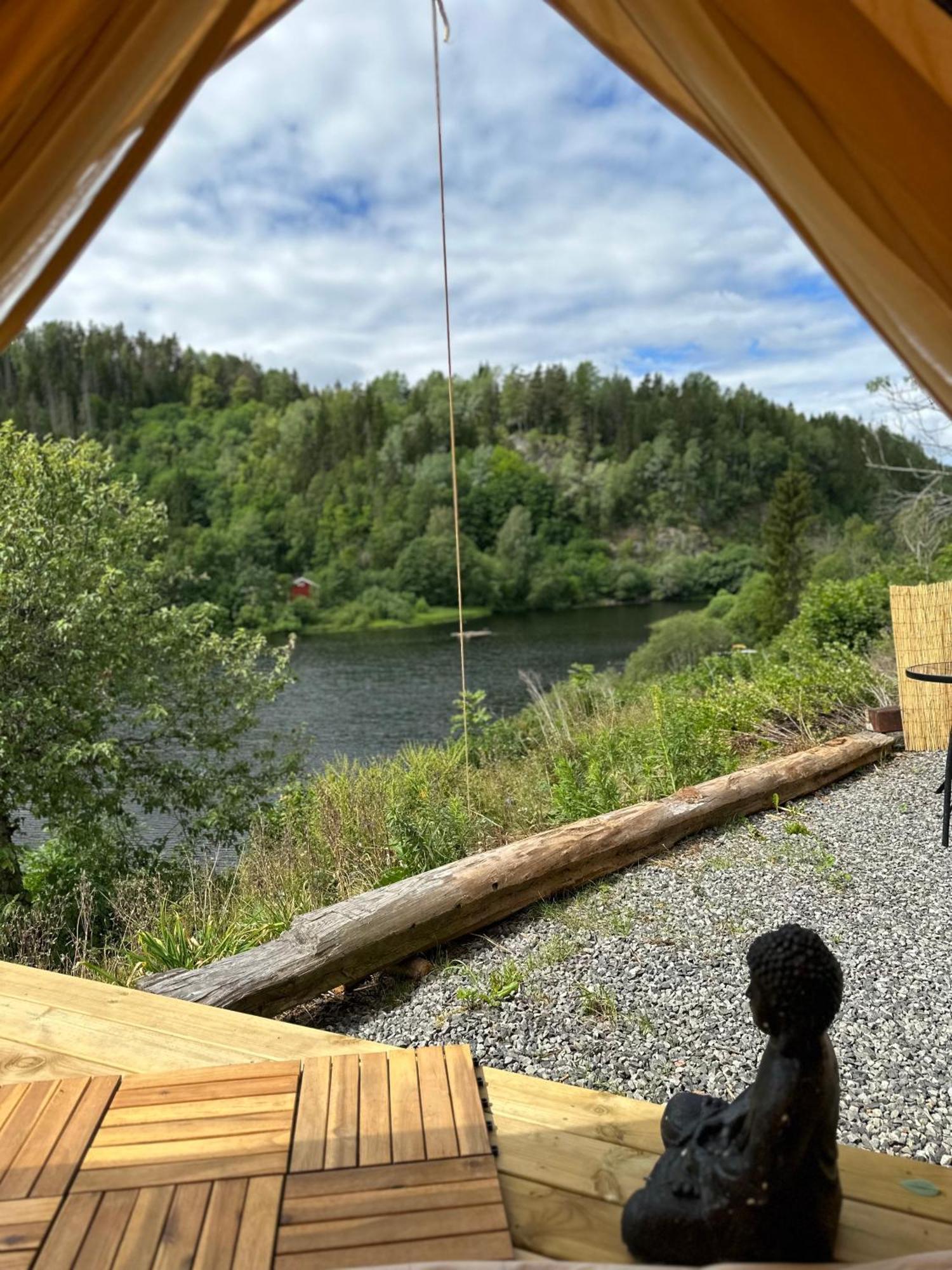 Glamping On Idyllic Lake, Paddle Boards & Rowboat Porsgrunn Exterior photo